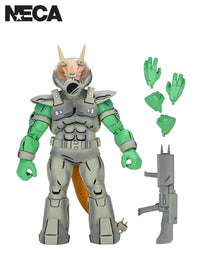TMNT (MIRAGE COMICS) SHOCK COMMANDO TRICERATON - 7" SCALE ACTION FIGURE - Front