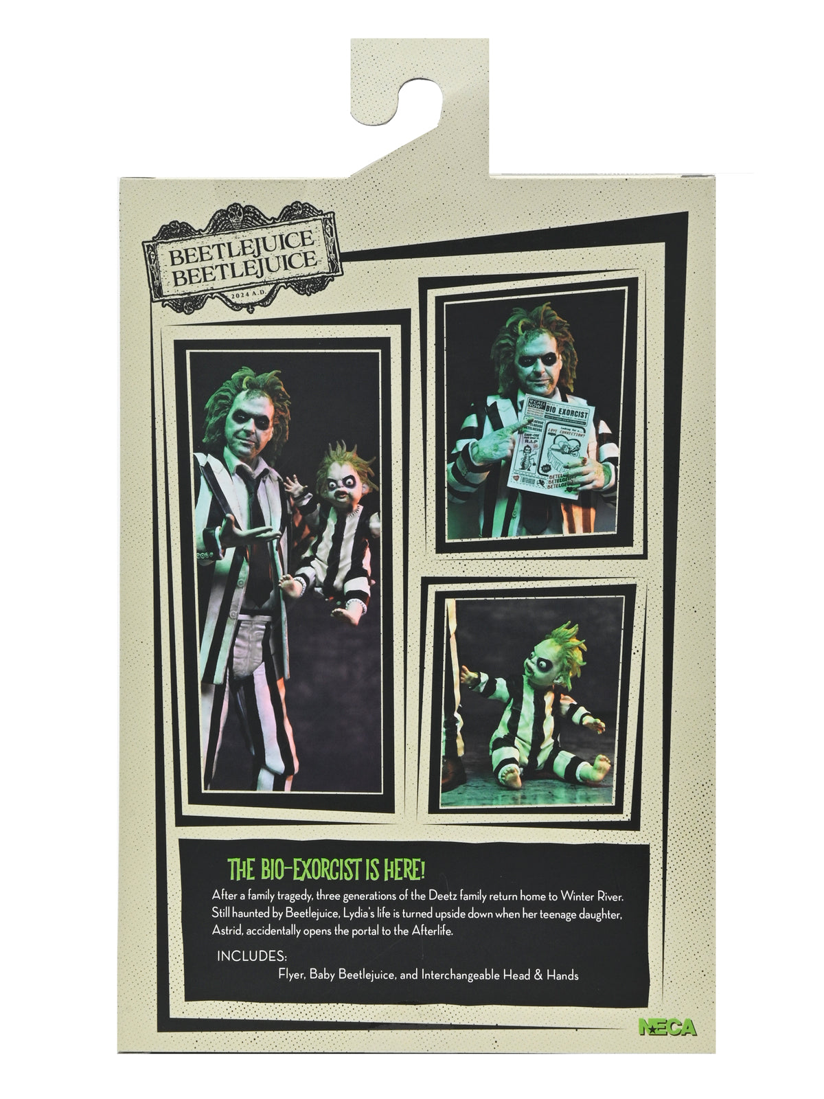 BEETLEJUICE "STRIPED SUIT" BEETLEJUICE BEETLEJUICE ULTIMATE 7" SCALE ACTION FIGURE