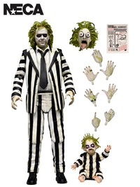 BEETLEJUICE "STRIPED SUIT" BEETLEJUICE BEETLEJUICE ULTIMATE 7" SCALE ACTION FIGURE - Front