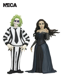 BEETLEJUICE BEETLEJUICE - TOONY TERRORS BEETLEJUICE &amp; DELORES 2 PACK - 6" SCALE ACTION FIGURES - Front