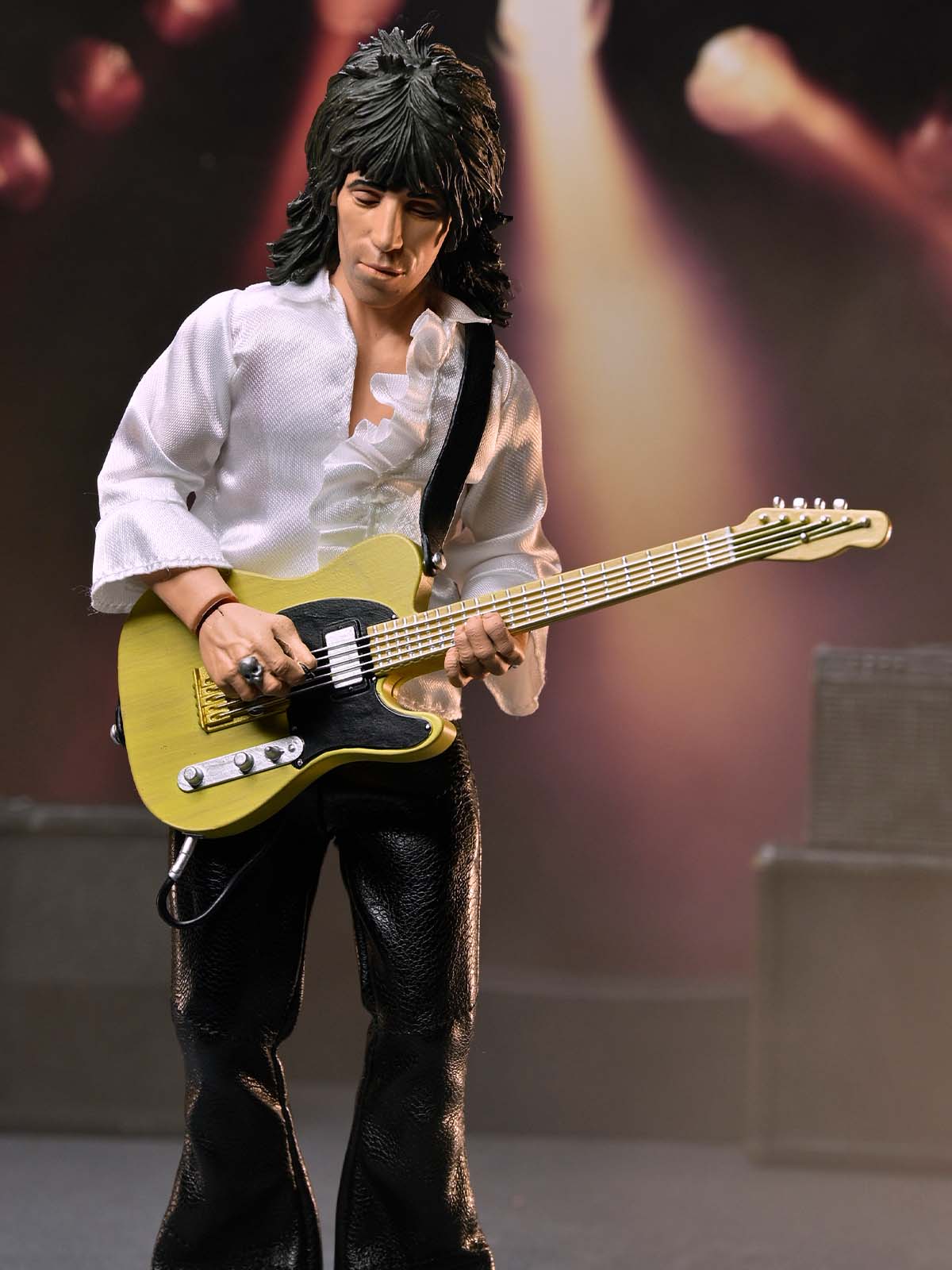THE ROLLING STONES - KEITH RICHARDS (1975) 8" CLOTHED ACTION FIGURE - Packaging