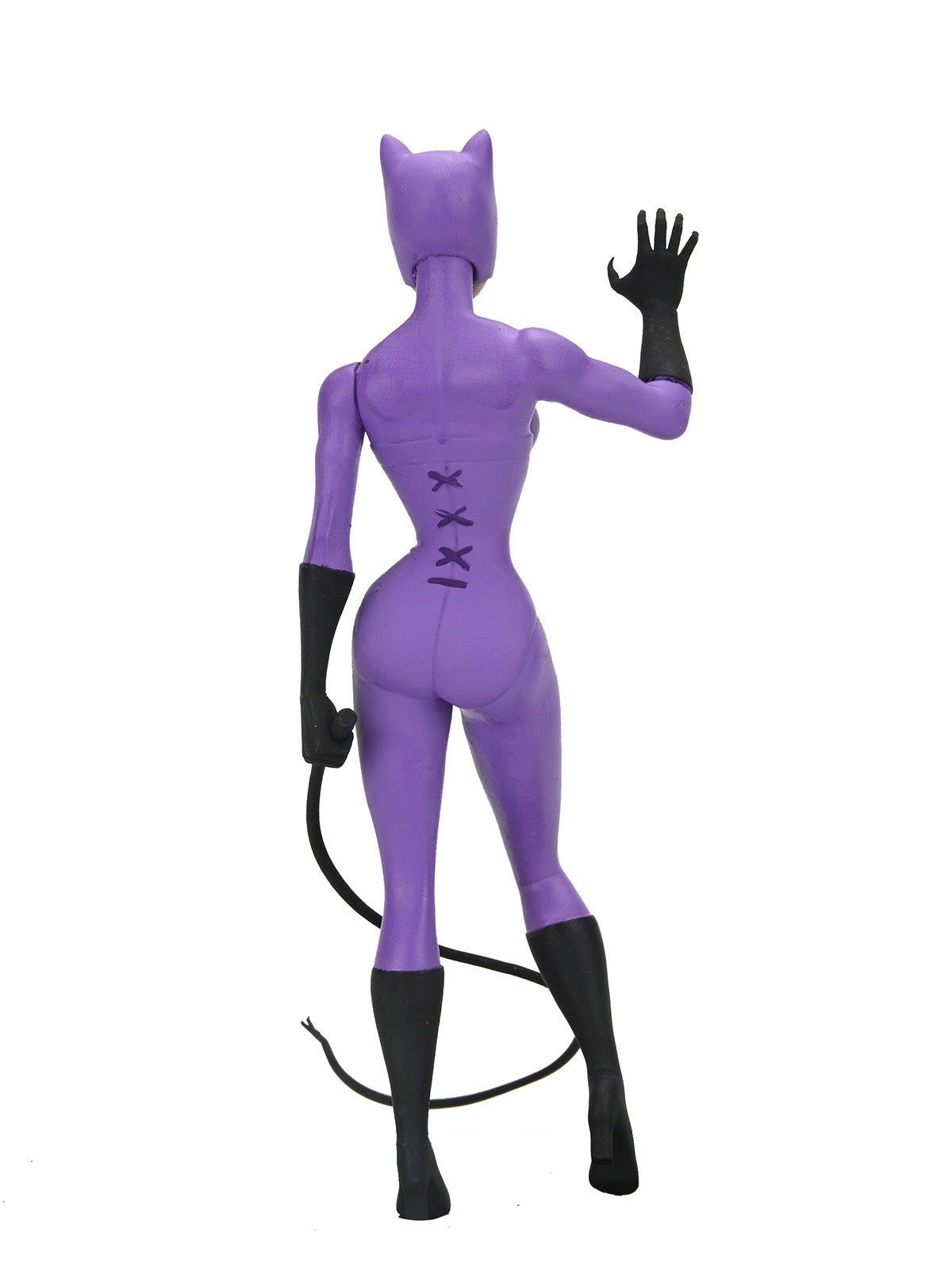 DC COMICS (CLASSIC COMICS) TOONY CATWOMAN IN PURPLE SUIT - 6" SCALE ACTION FIGURE - Side