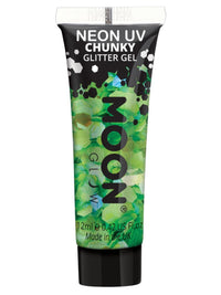 MOON GLOW NEON UV CHUNKY GLITTER GEL - Side