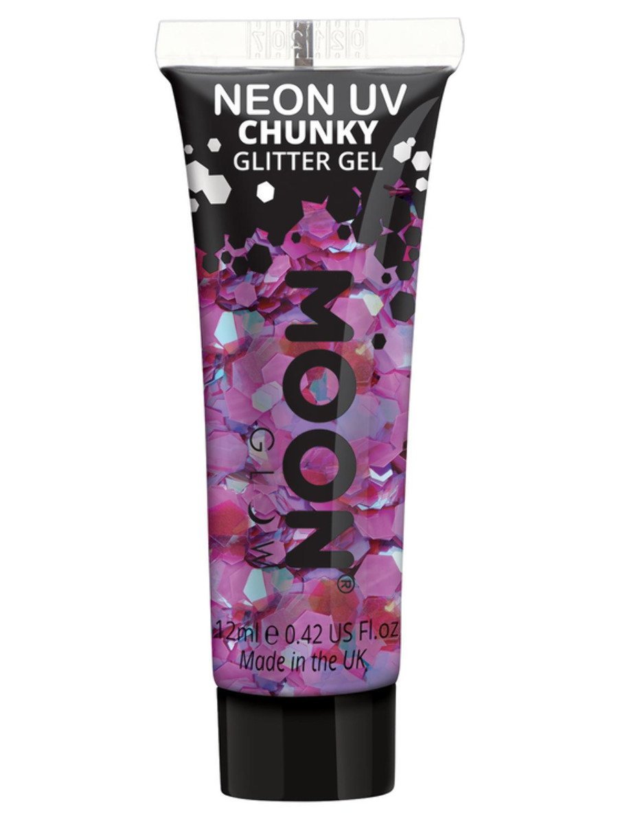 MOON GLOW NEON UV CHUNKY GLITTER GEL