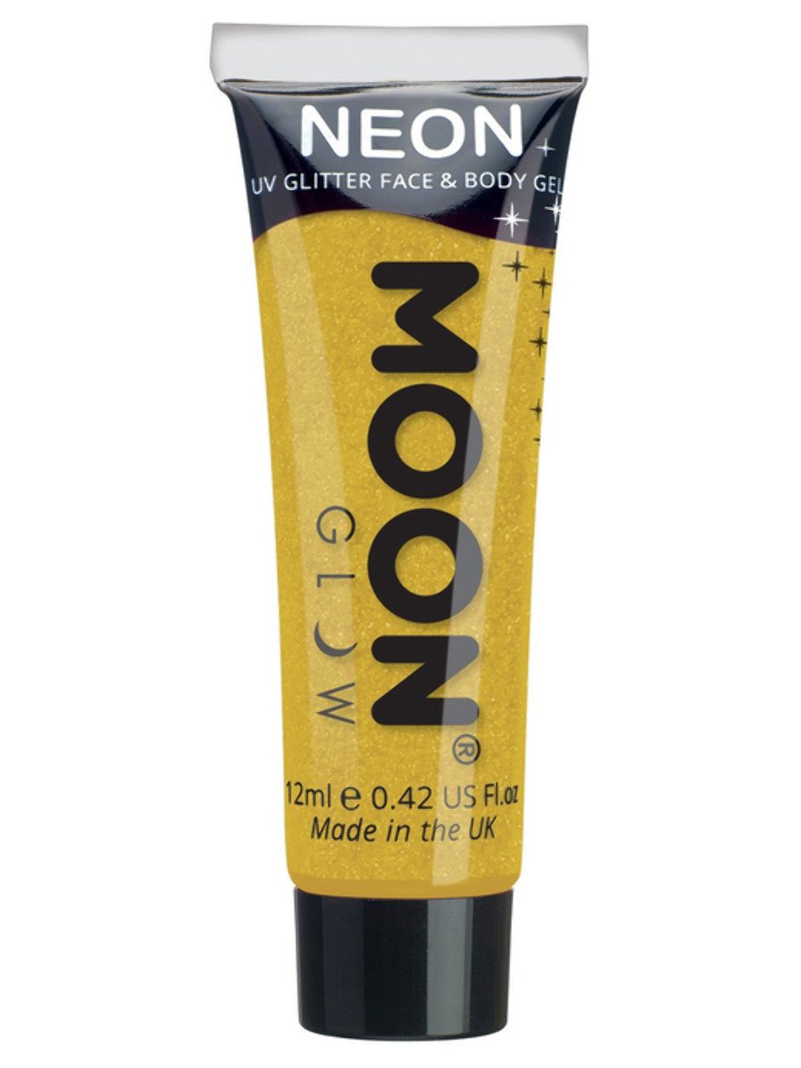 MOON GLOW NEON UV FINE GLITTER GEL - Blue - Side
