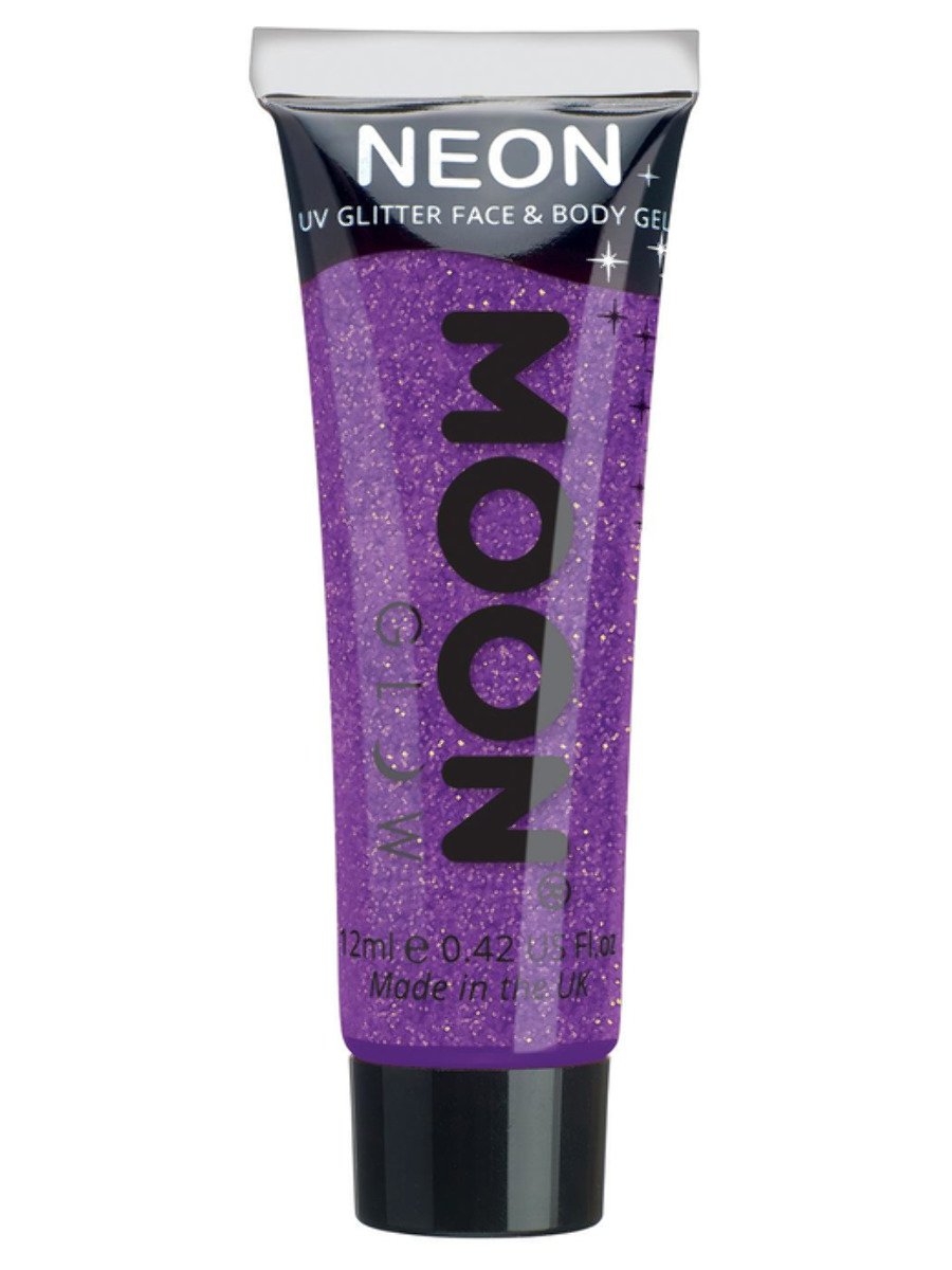 MOON GLOW NEON UV FINE GLITTER GEL - Blue