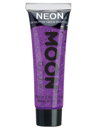 MOON GLOW NEON UV FINE GLITTER GEL - Blue