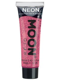 MOON GLOW NEON UV FINE GLITTER GEL - Blue
