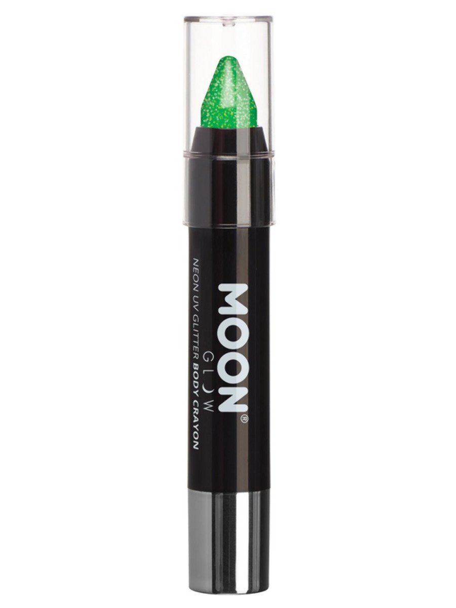 MOON GLOW NEON UV GLITTER BODY CRAYONS - Red - Back