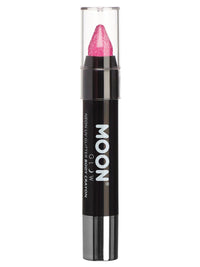 MOON GLOW NEON UV GLITTER BODY CRAYONS - Red - Side