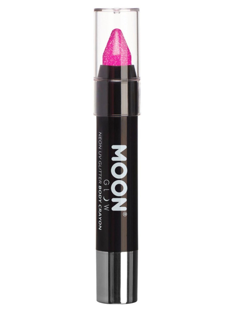 MOON GLOW NEON UV GLITTER BODY CRAYONS - Red - Packaging