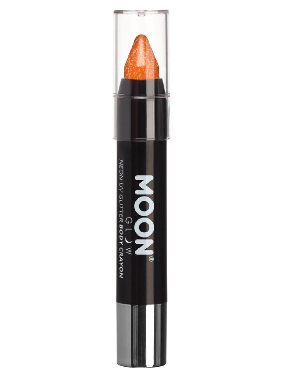 MOON GLOW NEON UV GLITTER BODY CRAYONS - Red