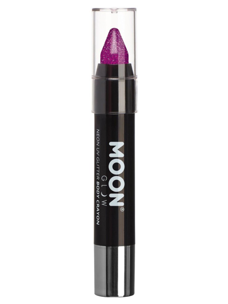 MOON GLOW NEON UV GLITTER BODY CRAYONS - Red