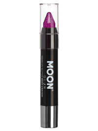 MOON GLOW NEON UV GLITTER BODY CRAYONS - Red