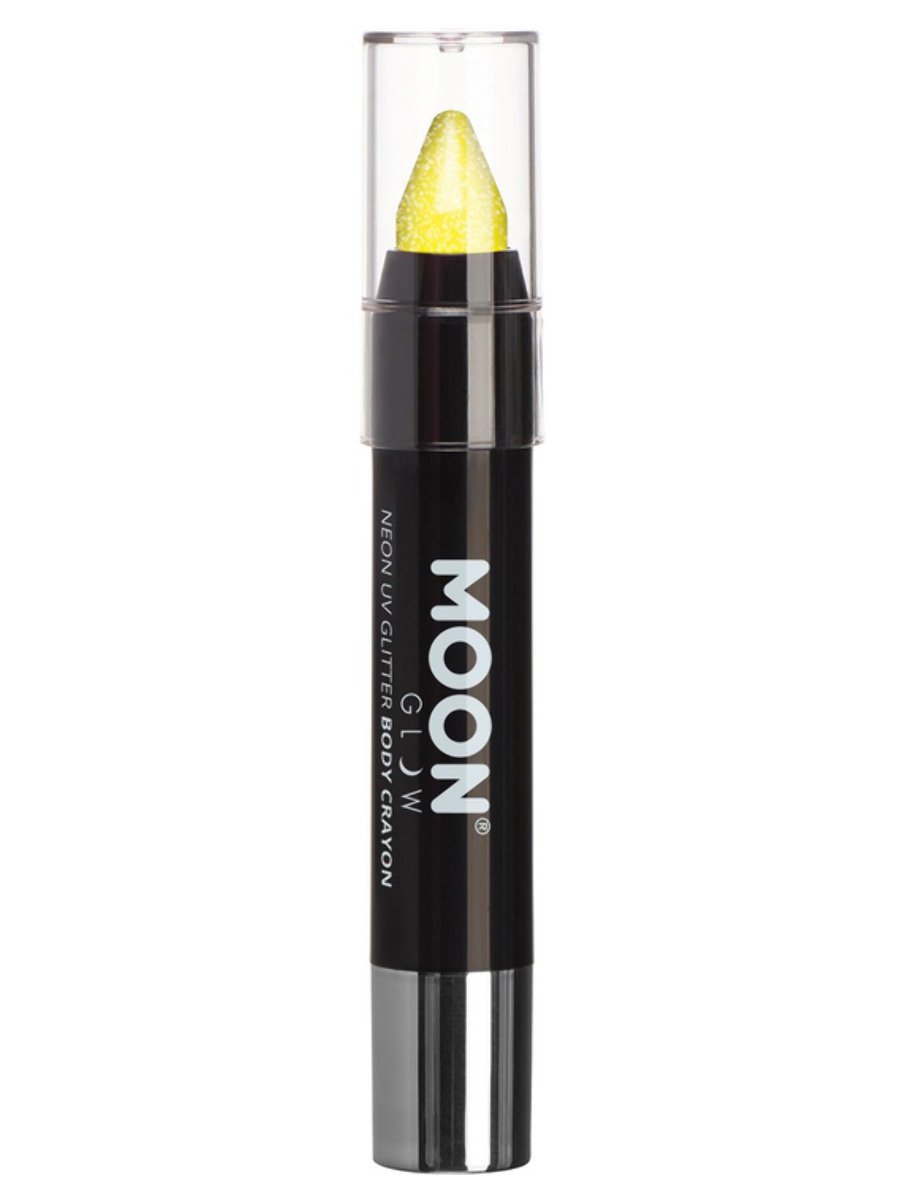 MOON GLOW NEON UV GLITTER BODY CRAYONS - Red